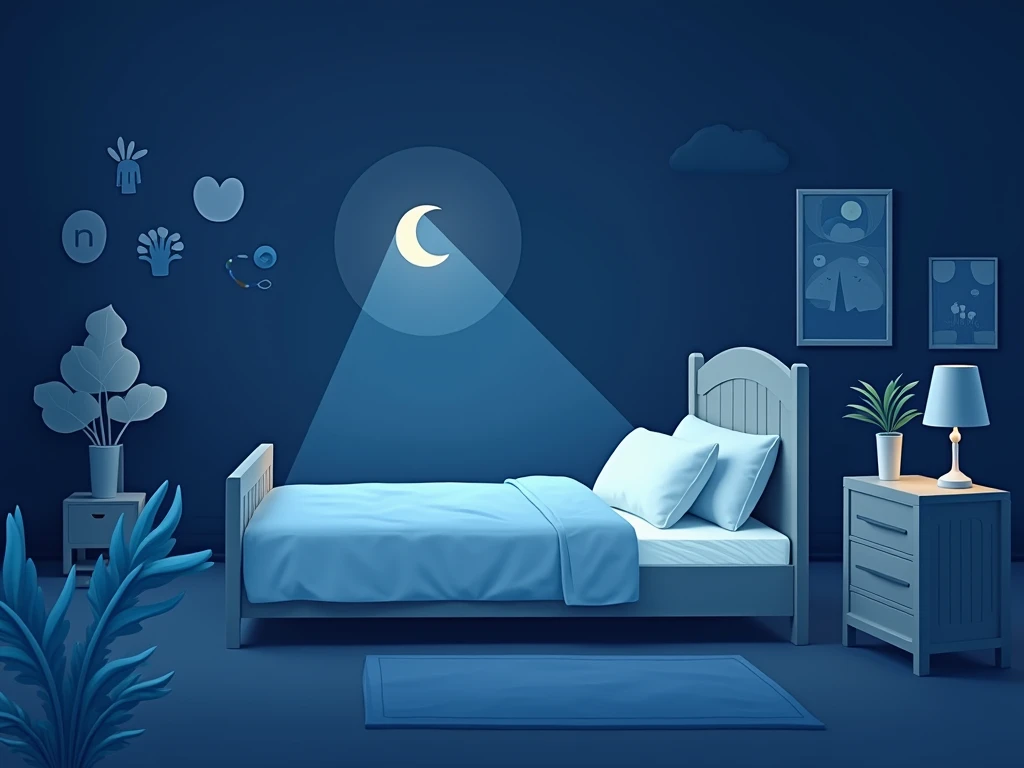 Stille nattehimmel med m&aring;ne